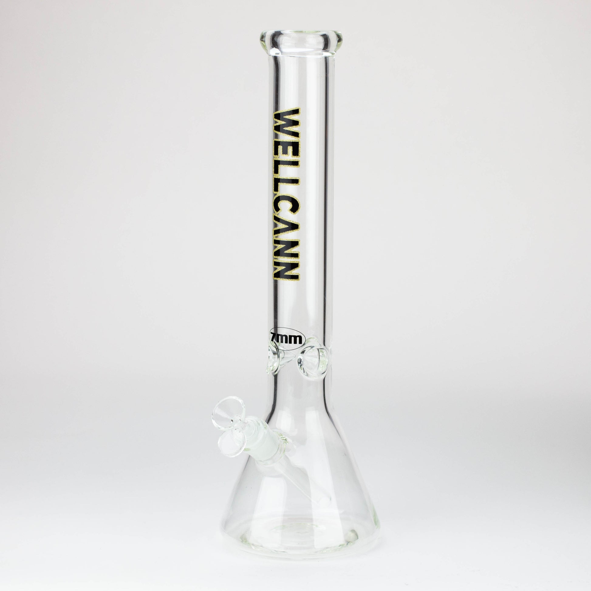 WellCann - 16" 7 mm glass bong with Glitter Logo_3