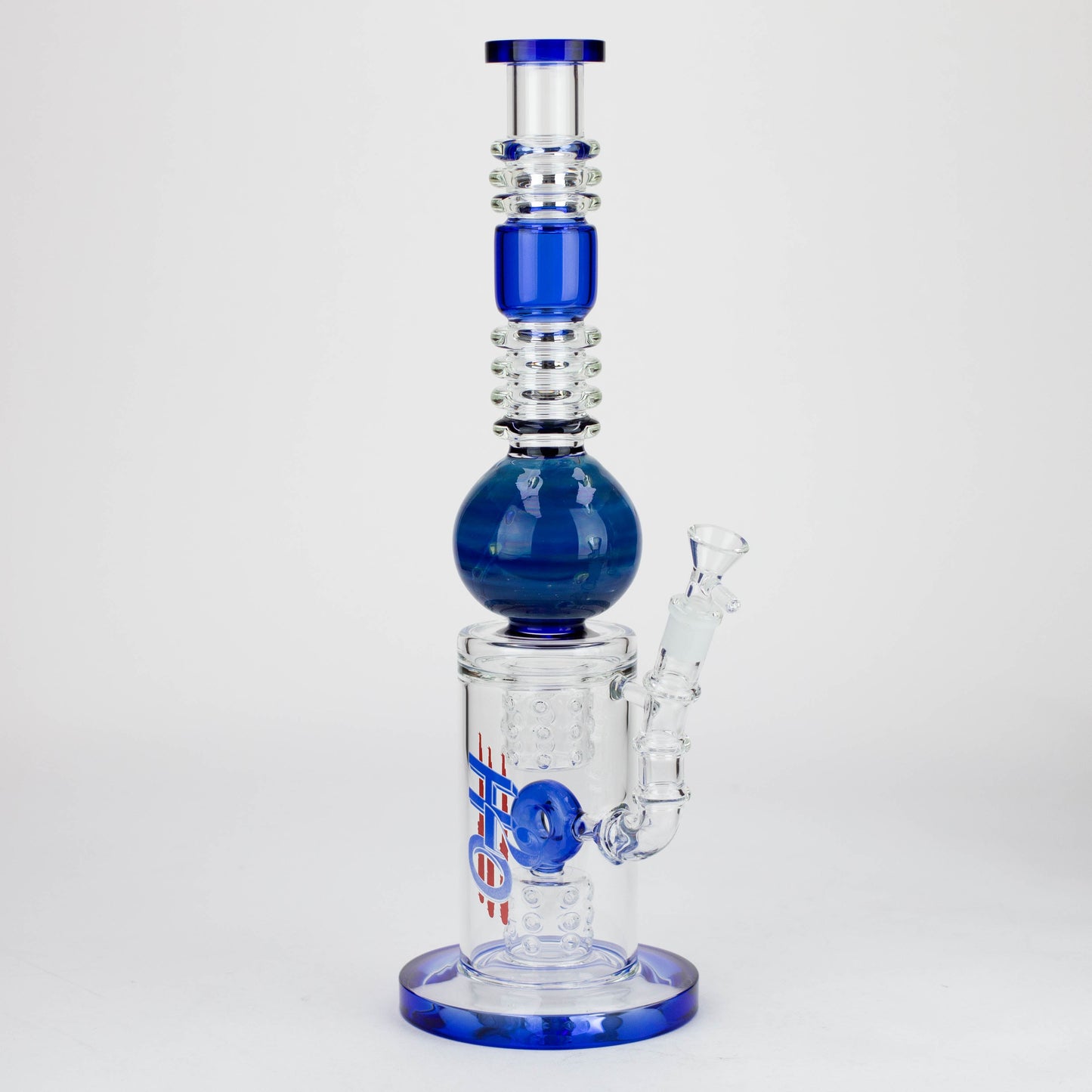 H2O | 15" Gold fumed sphere Glass water bong [H2O-5017]_4
