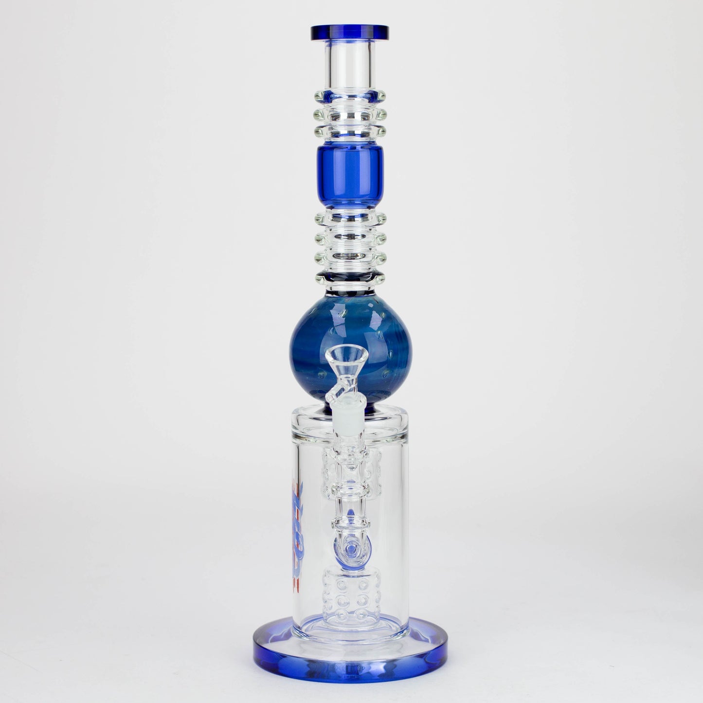 H2O | 15" Gold fumed sphere Glass water bong [H2O-5017]_6