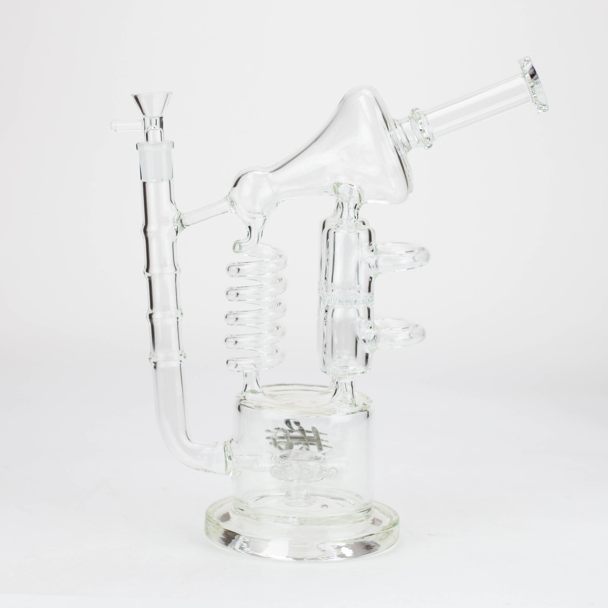 H2O | 12" Coil Glass water recycle bong [H2O-5027]_2