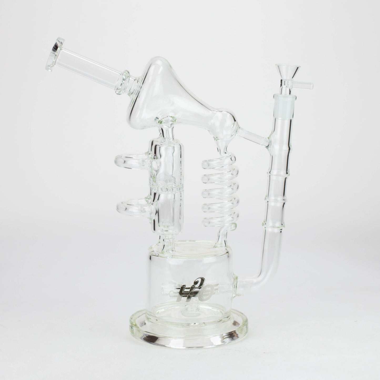H2O | 12" Coil Glass water recycle bong [H2O-5027]_8
