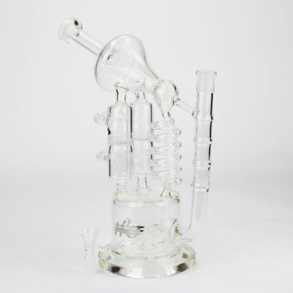 H2O | 12" Coil Glass water recycle bong [H2O-5027]_1