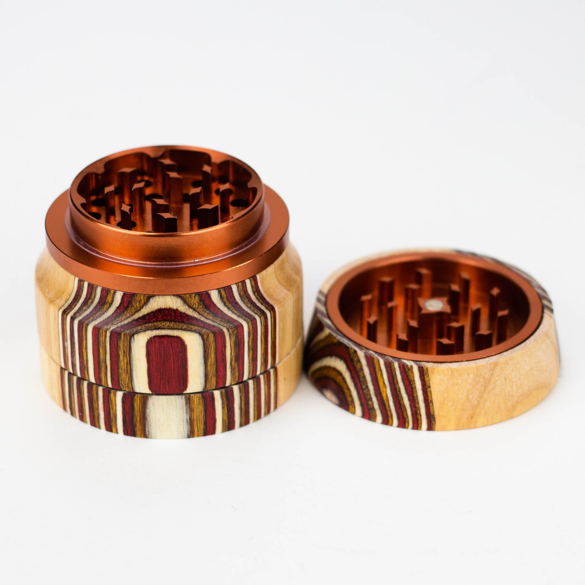 Genie 4 parts wooden cover grinder [SS147]_3