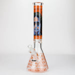 15.5"  9 mm Graphic glass water bong [GB-T-2117]_10