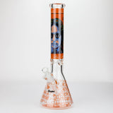 15.5"  9 mm Graphic glass water bong [GB-T-2117]_10