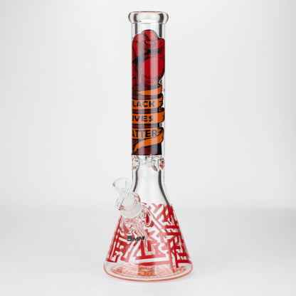 15.5"  9 mm Graphic glass water bong [GB-T-2117]_11