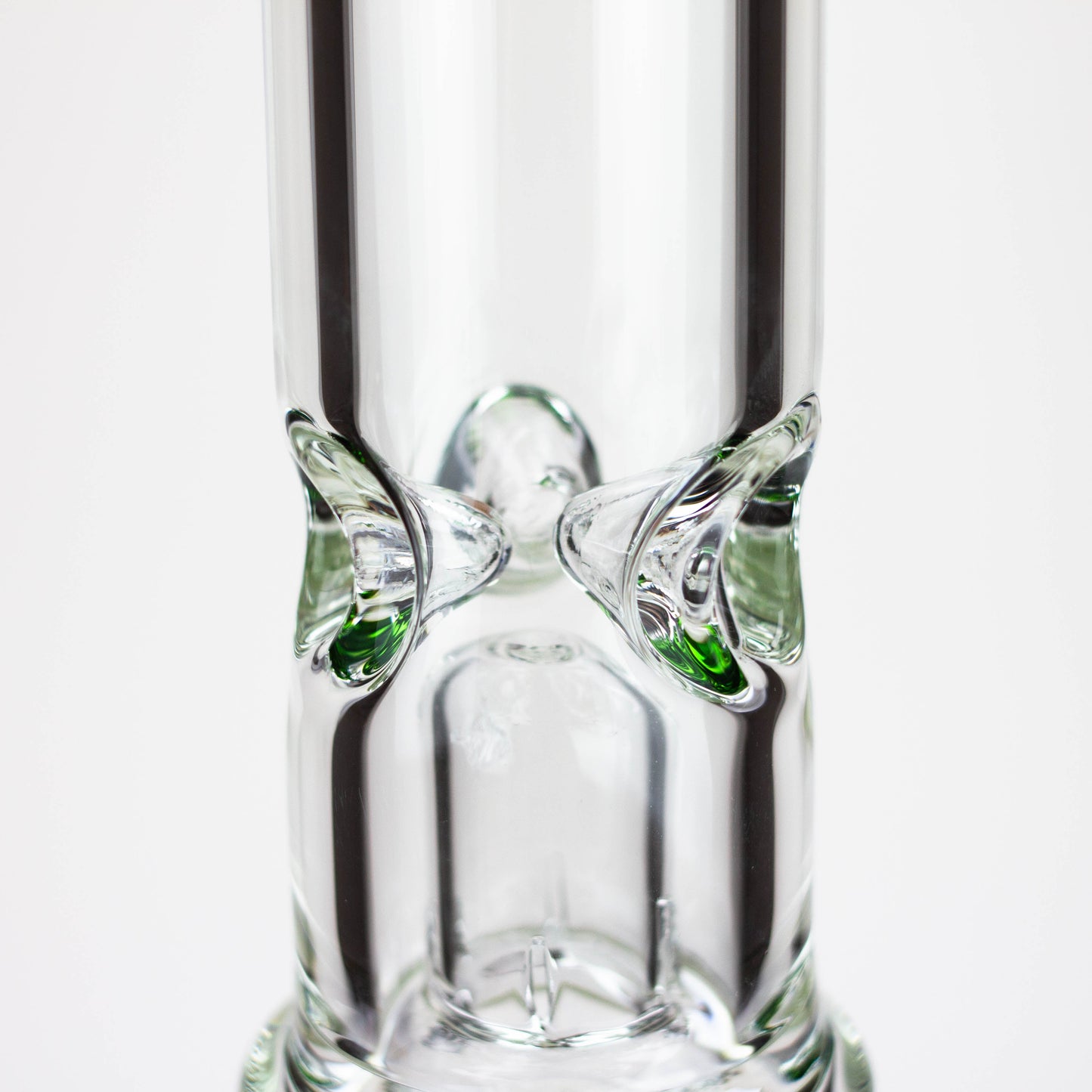 19" Dual 8 arms perc, with splash guard 7mm glass water bong [G11135]_3