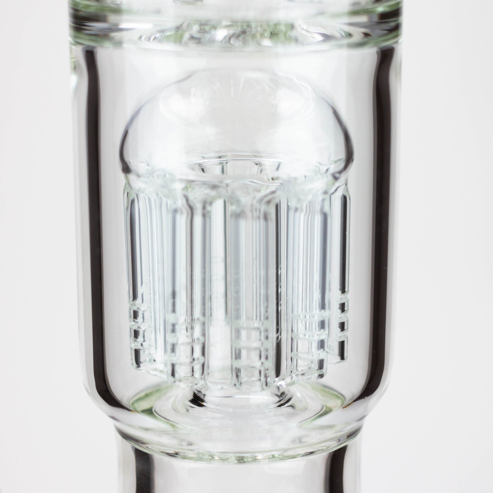 19" Dual 8 arms perc, with splash guard 7mm glass water bong [G11135]_12