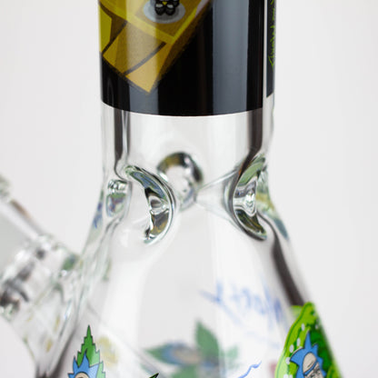 14” RM cartoon 7 mm glass beaker water bong Assorted Designs_7