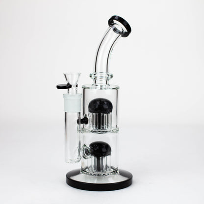 10" Glass Bubbler with dual 8 arms perc [G31014]_2