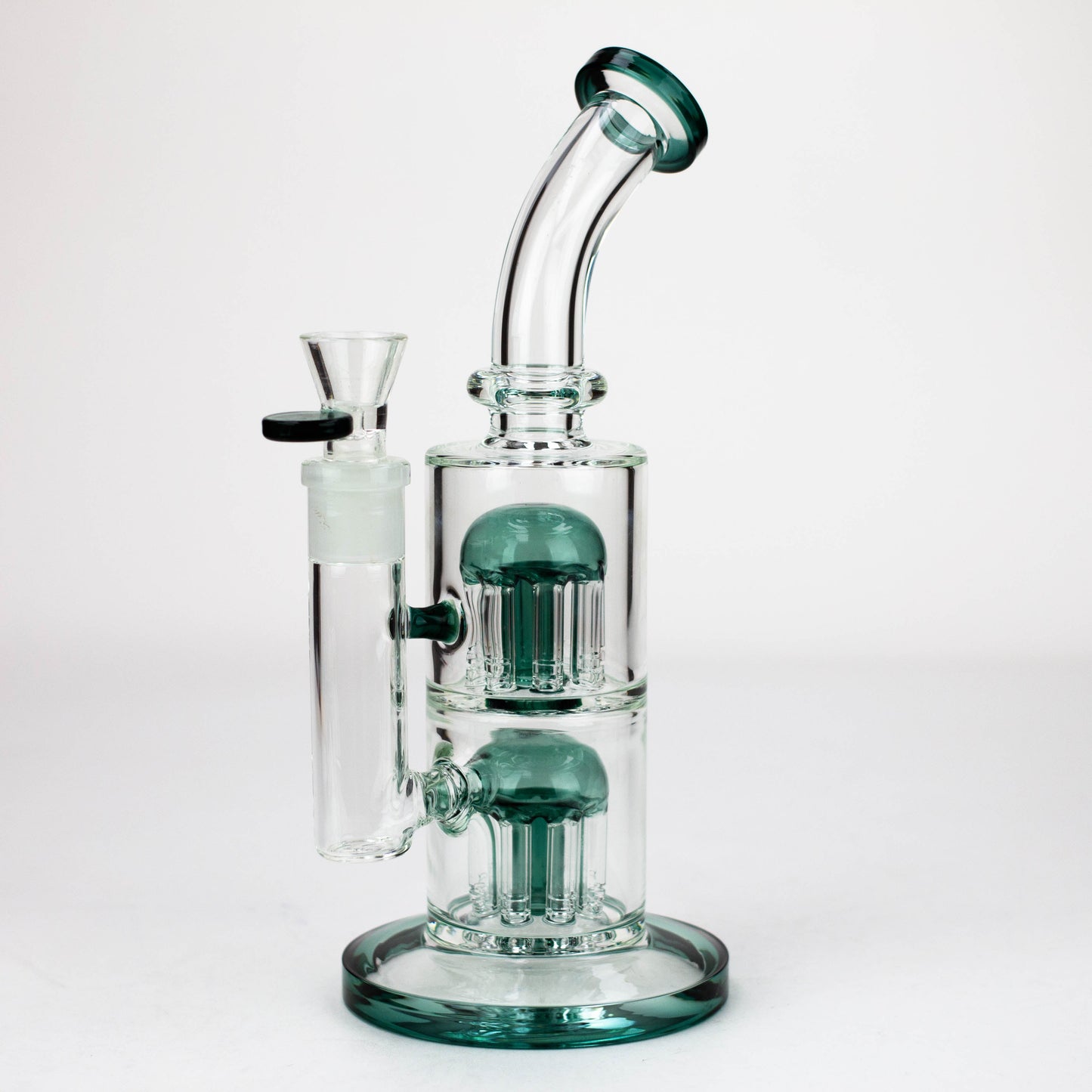 10" Glass Bubbler with dual 8 arms perc [G31014]_3