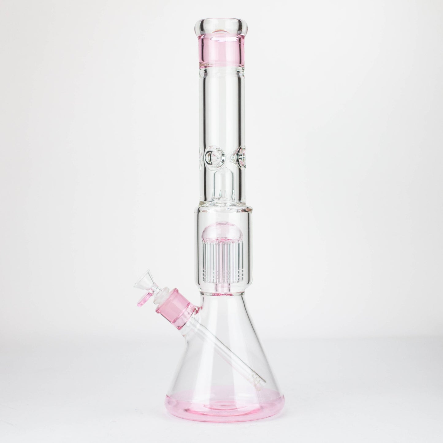 18" Single 8 arms perc, with splash guard 7mm glass water bong [G11122]_8