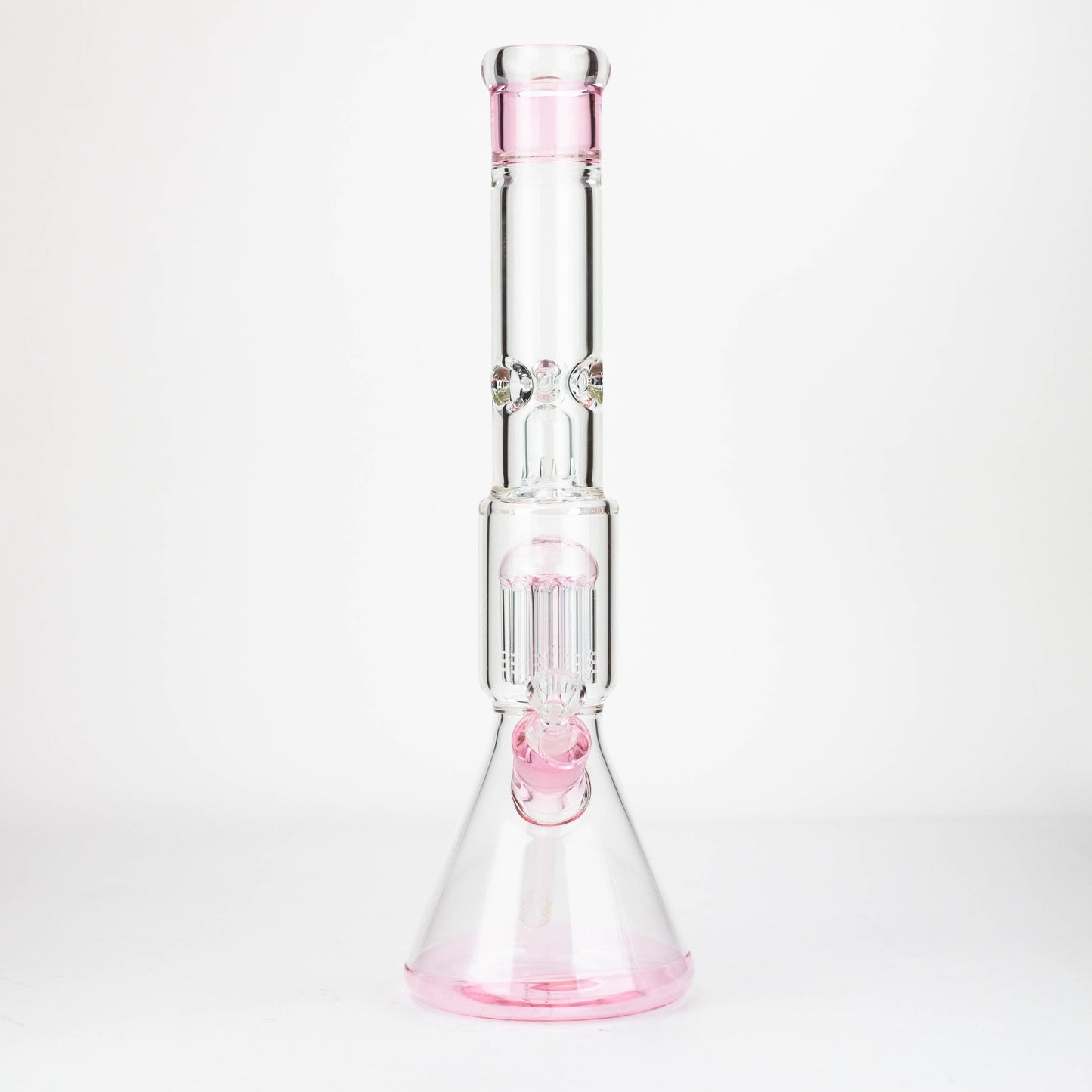 18" Single 8 arms perc, with splash guard 7mm glass water bong [G11122]_9