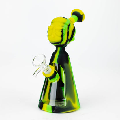 7" RM Cartoon multi colored silicone water bong [H120]_7