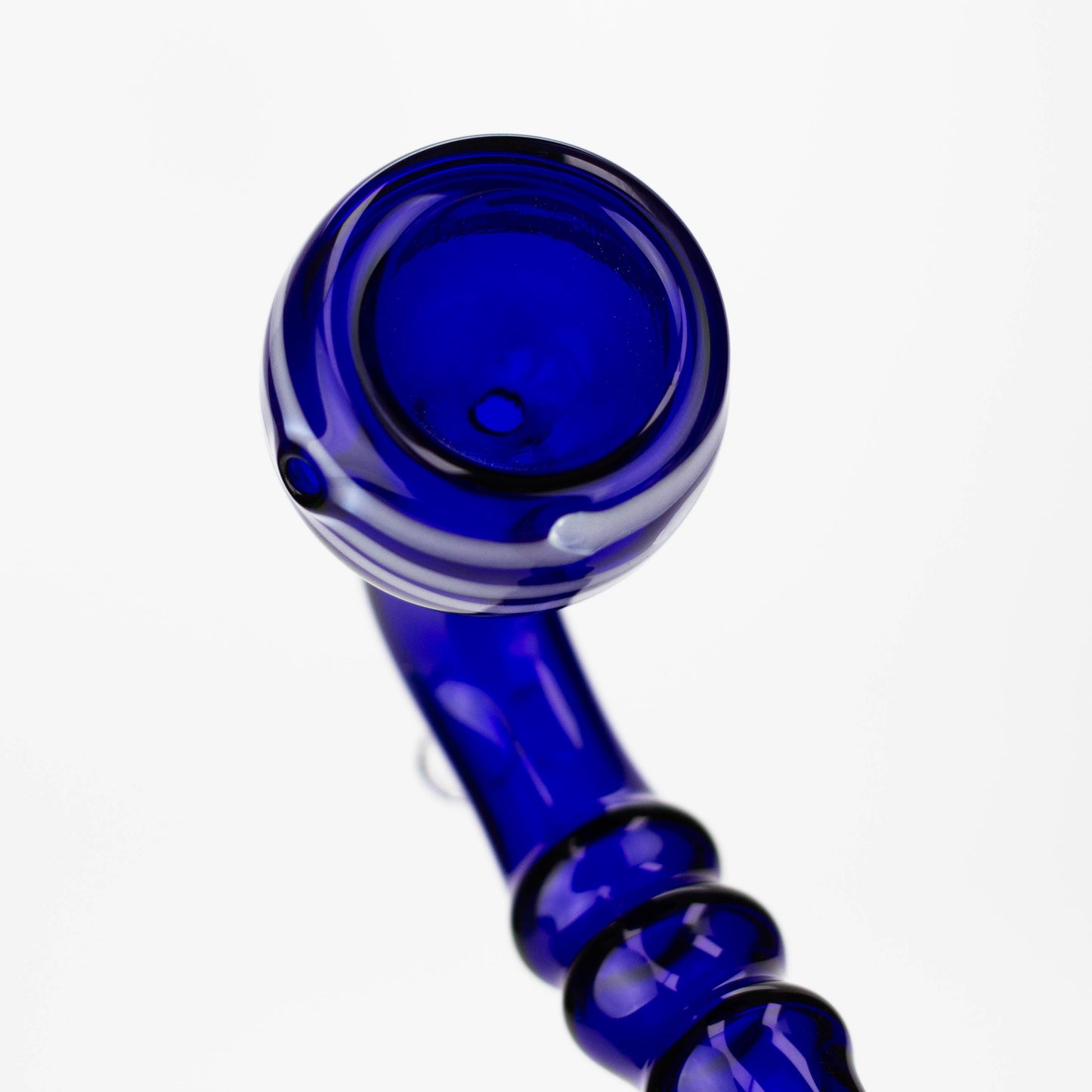 8" Gandalf blue color glass hand pipe pack of 2_1