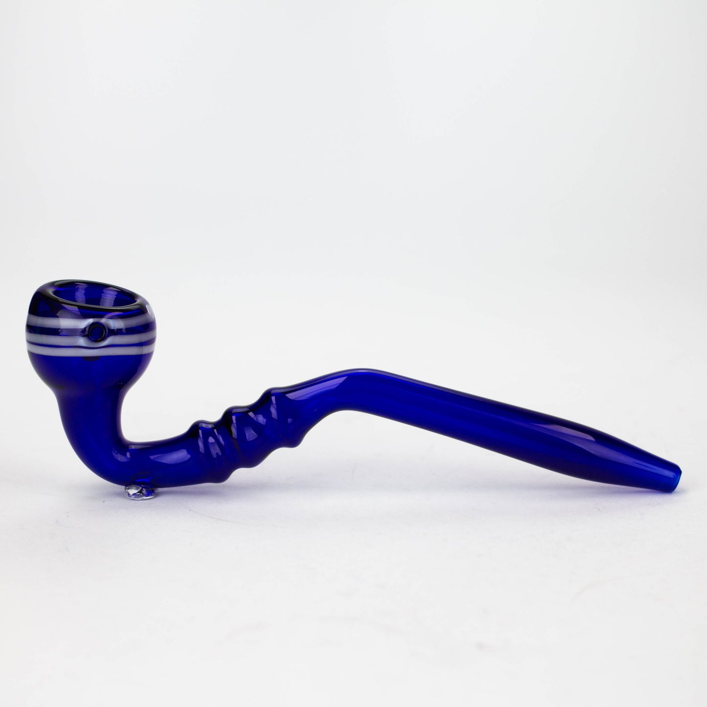 8" Gandalf blue color glass hand pipe pack of 2_2