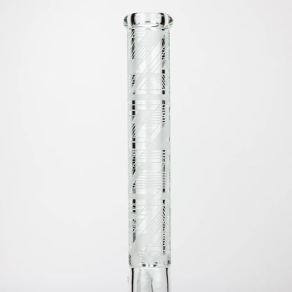 Castle Glassworks - 18" laser etched Tube Beaker Bong_11