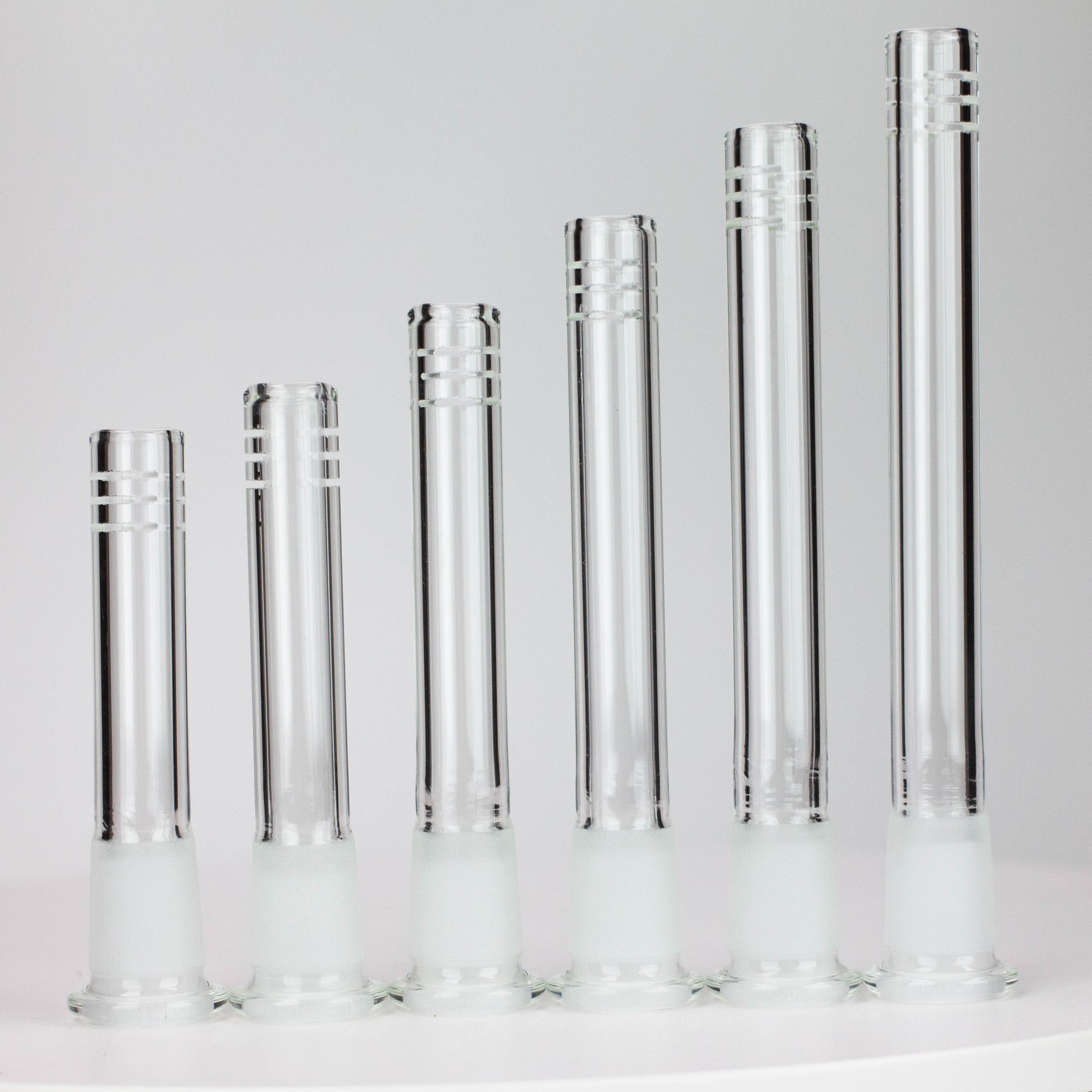 Glass Slitted Glass Diffuser Downstem Pack of 3_0