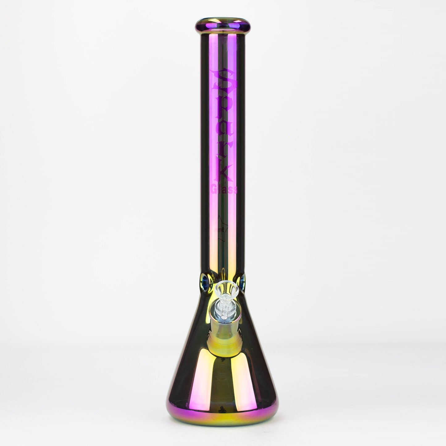 Spark | 18" Electorplated 9 mm glass water bong_13