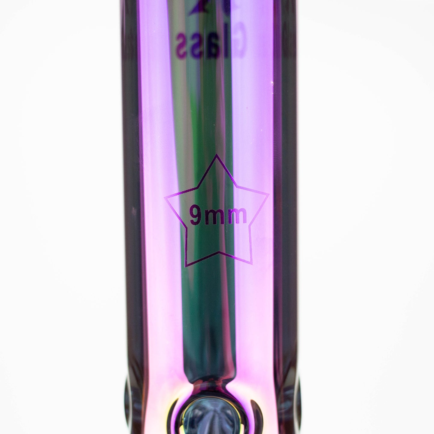 Spark | 18" Electorplated 9 mm glass water bong_2