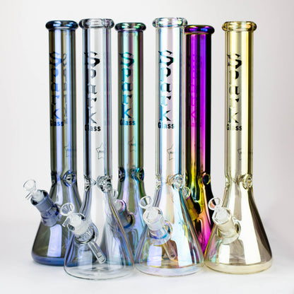 Spark | 18" Electorplated 9 mm glass water bong_0