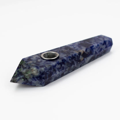Acid Secs | Blue Dot Stone Crystal Pipe with Choke_3