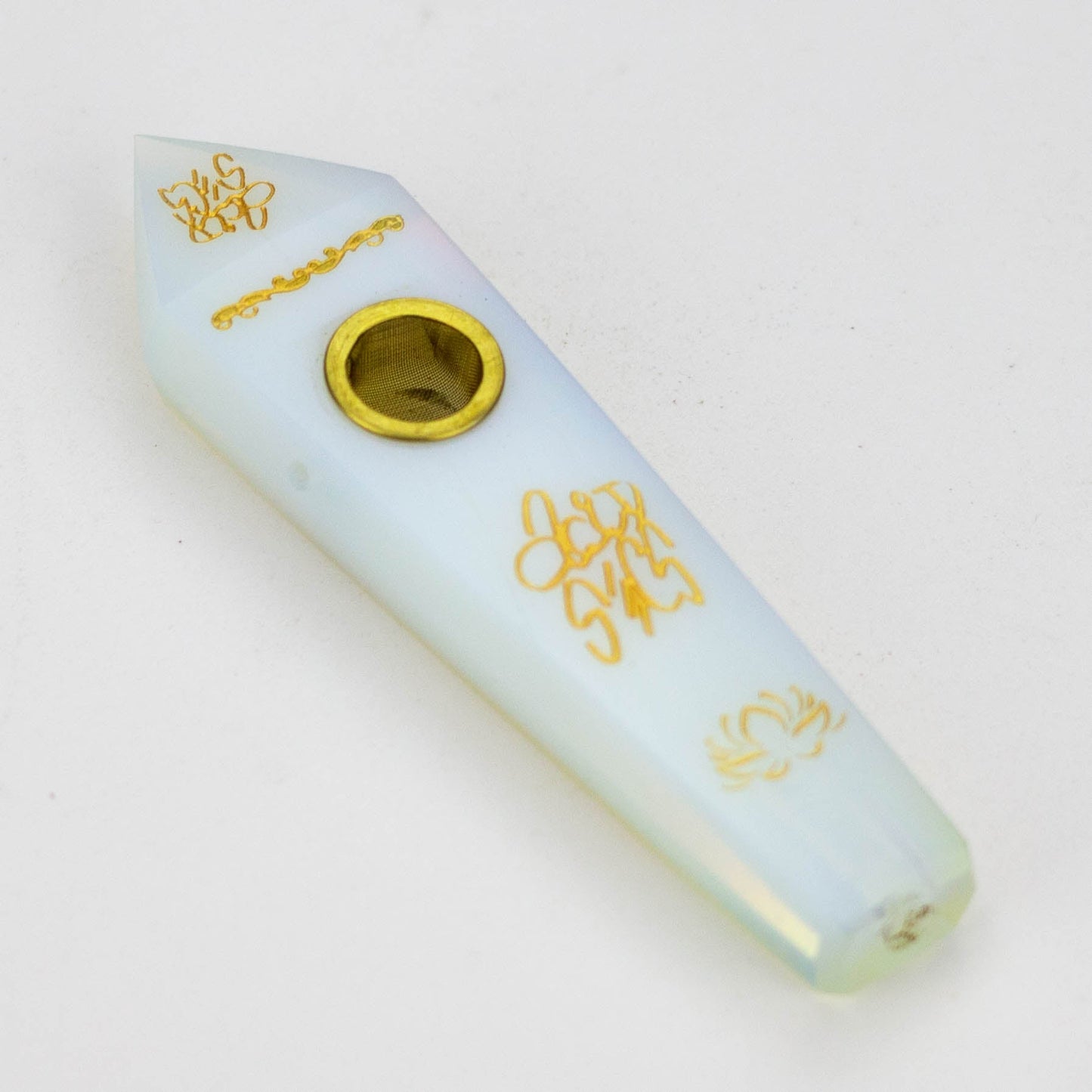 Acid Secs |  Custom Golden Engraving Pipe with Choke_2