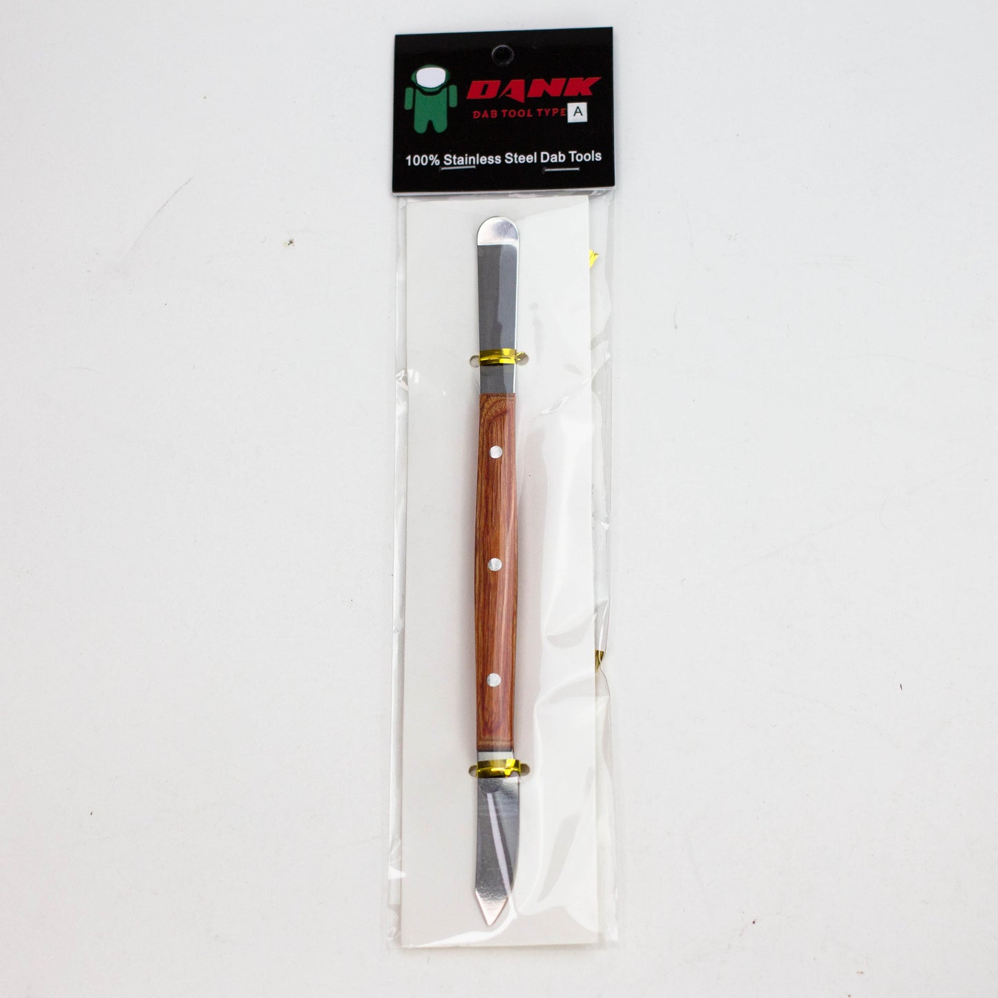 DANK  STAINLESS STEEL DABBER WITH WOOD HANDLE_1