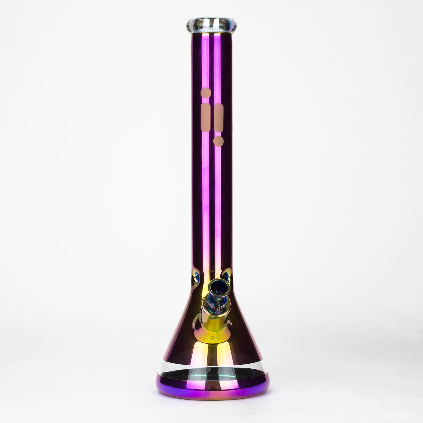 Infyniti | 18" 7 mm electroplated glass water bong [GP2004]_7