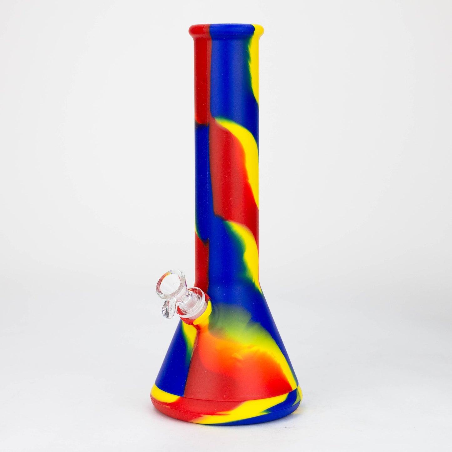 12" Assorted color Silicone detachable beaker water bong_1