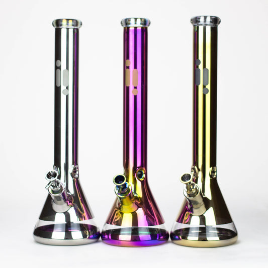 Infyniti | 18" 7 mm electroplated glass water bong [GP2004]_0