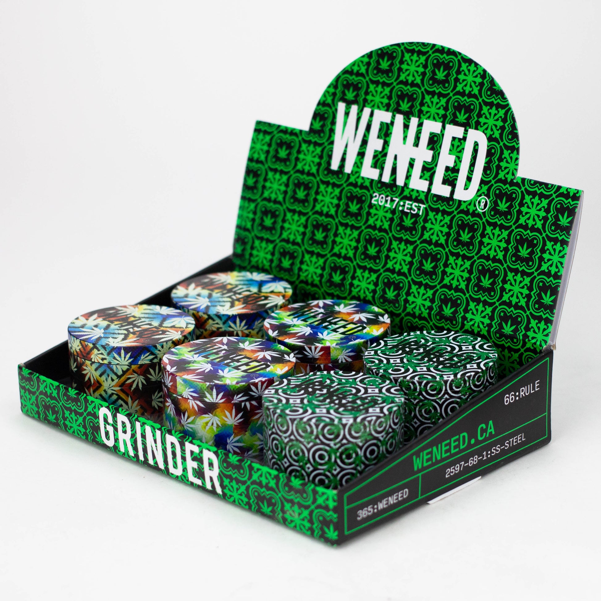 WENEED® | 75mm Leaf Life Grinder 4pts_8