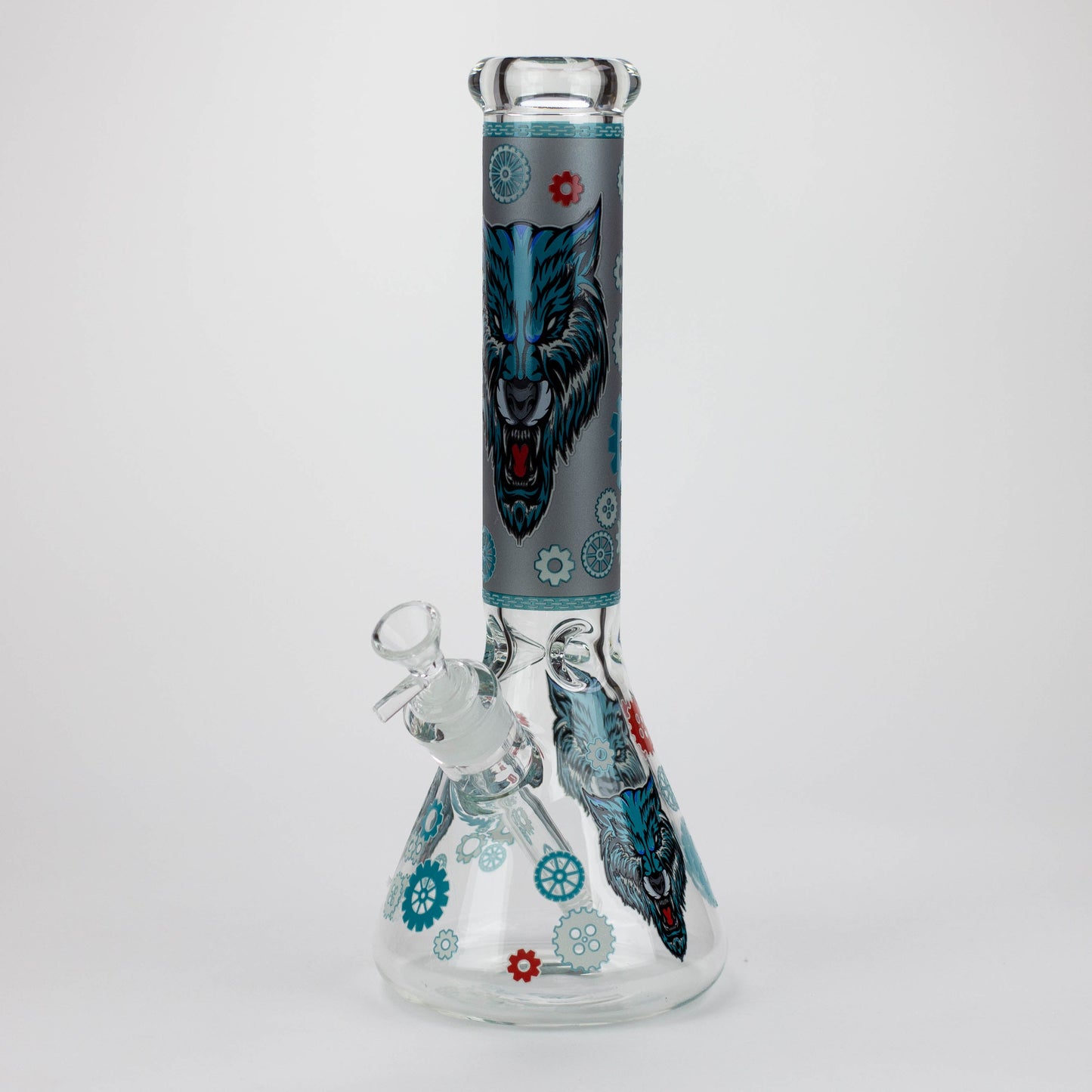 13.5 " JJ WOLF GLOW IN THE DARK BONG_2