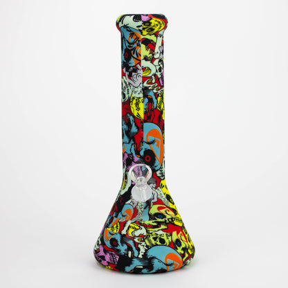 12" Silicone Bong  with Assorted Graphics [7050090B]_4