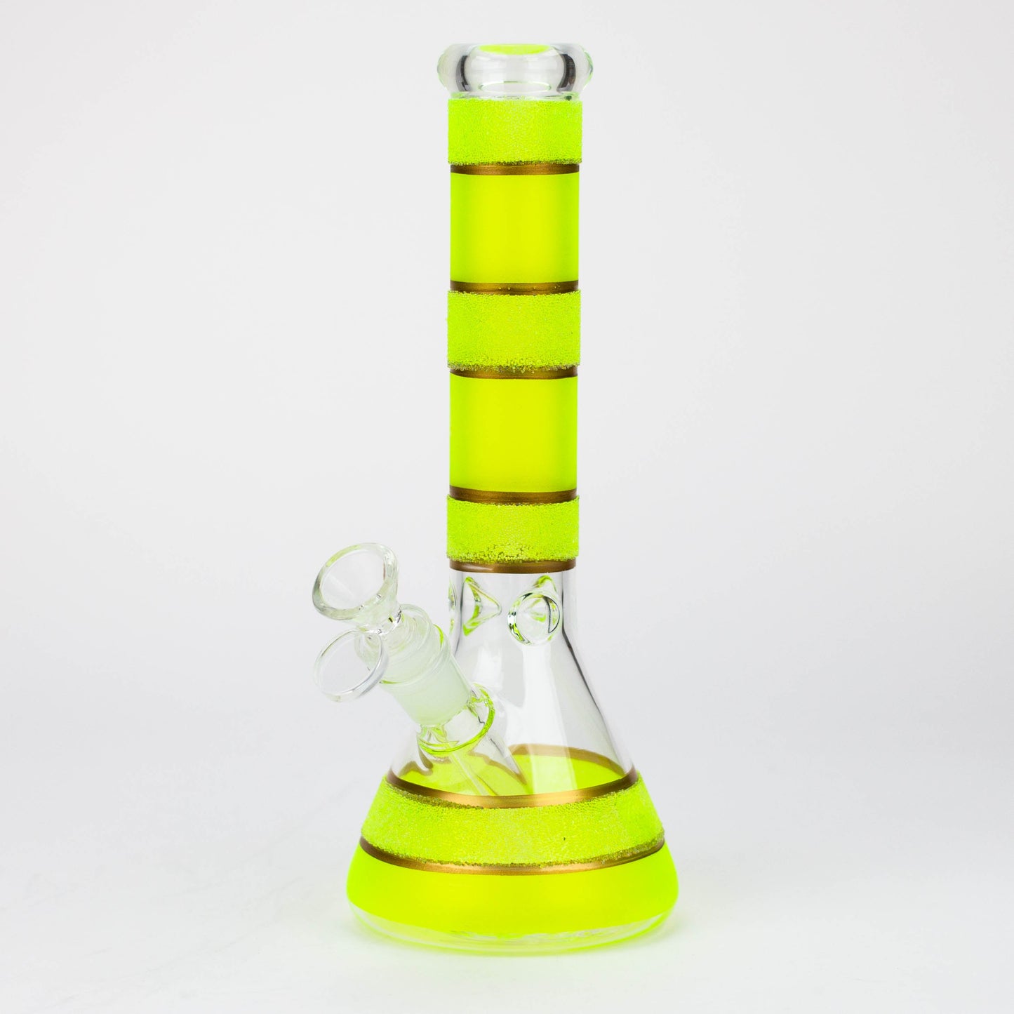 10" Yellow glass water bong [BH091]_0