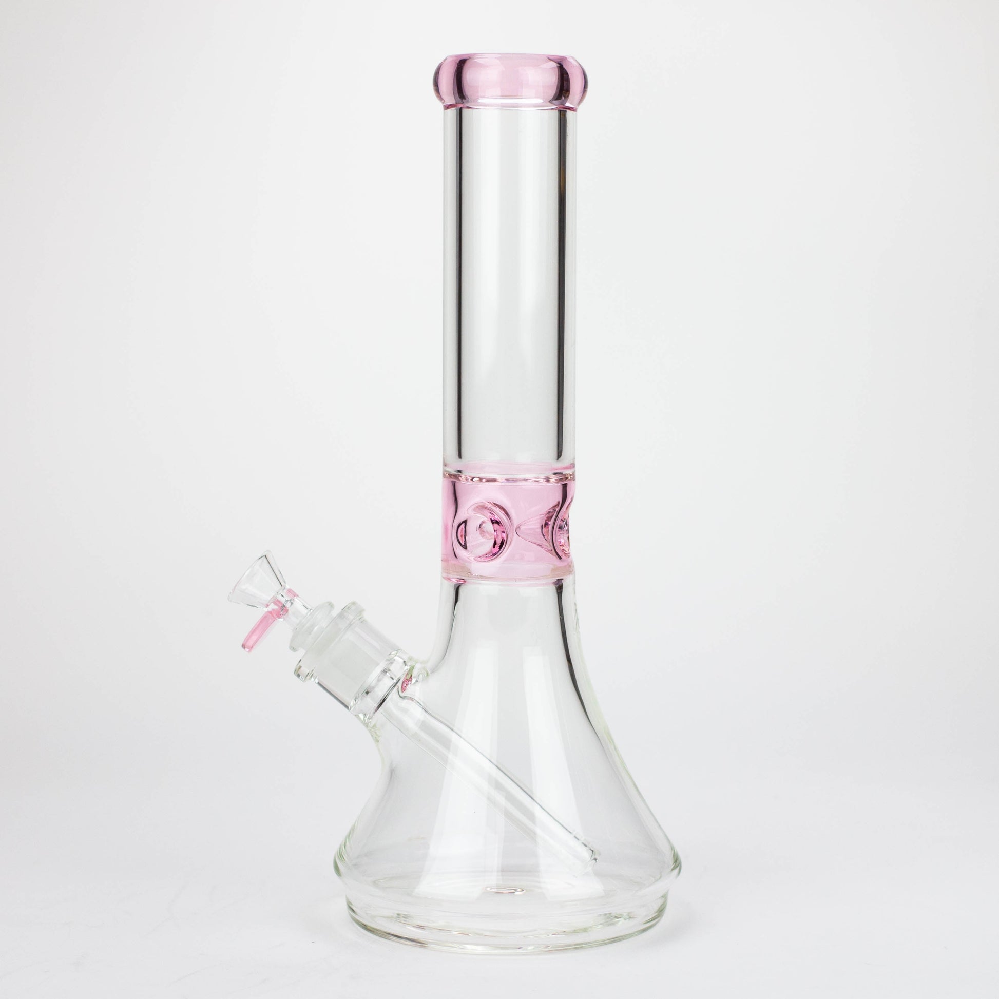 14" Color accented 7 mm glass water bong [BH92x]_5