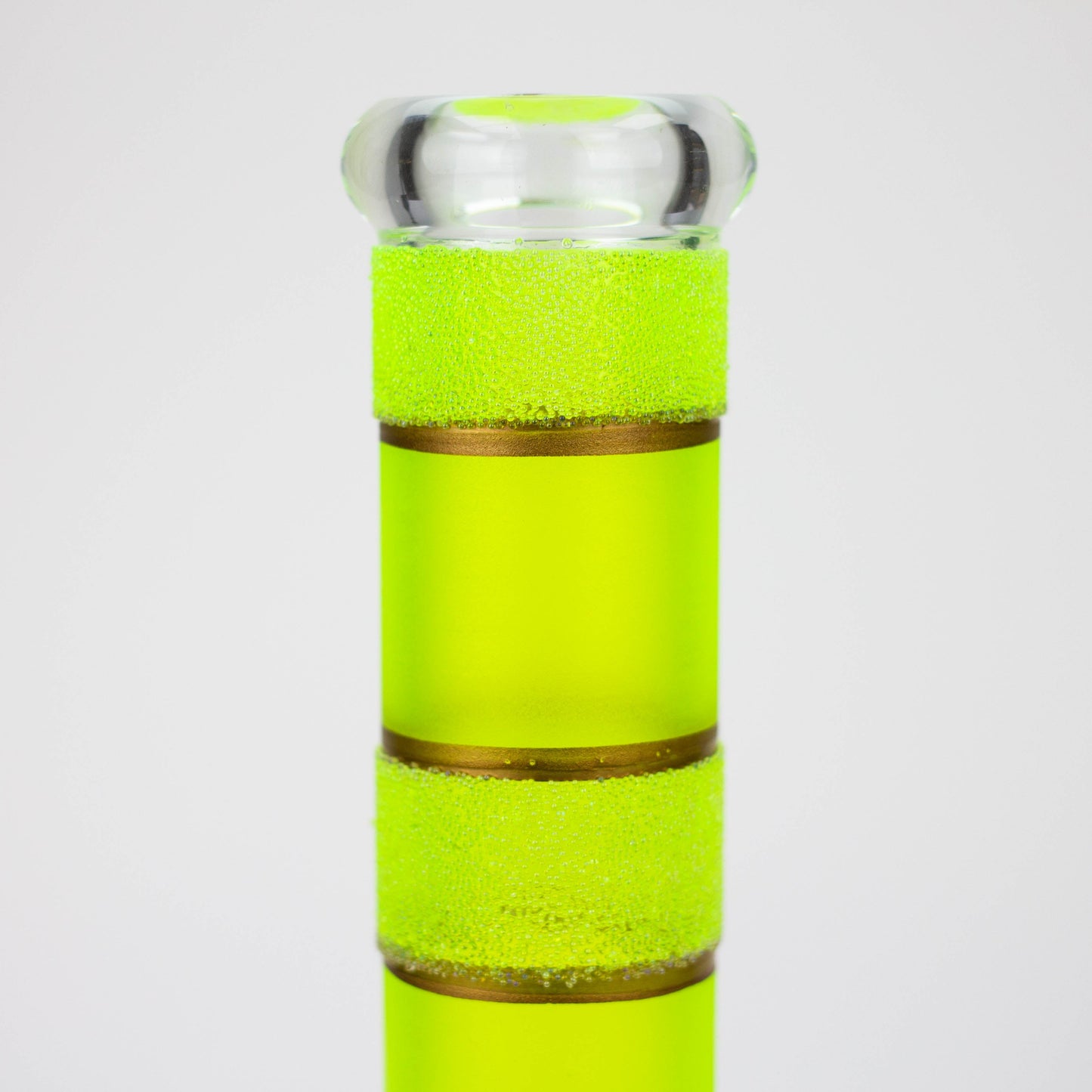 10" Yellow glass water bong [BH091]_3