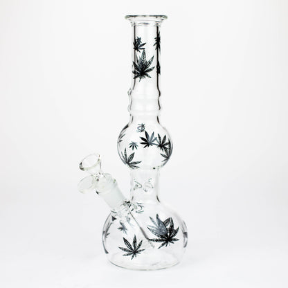 11" Glass Bong With Leaf Design [BH083]_0