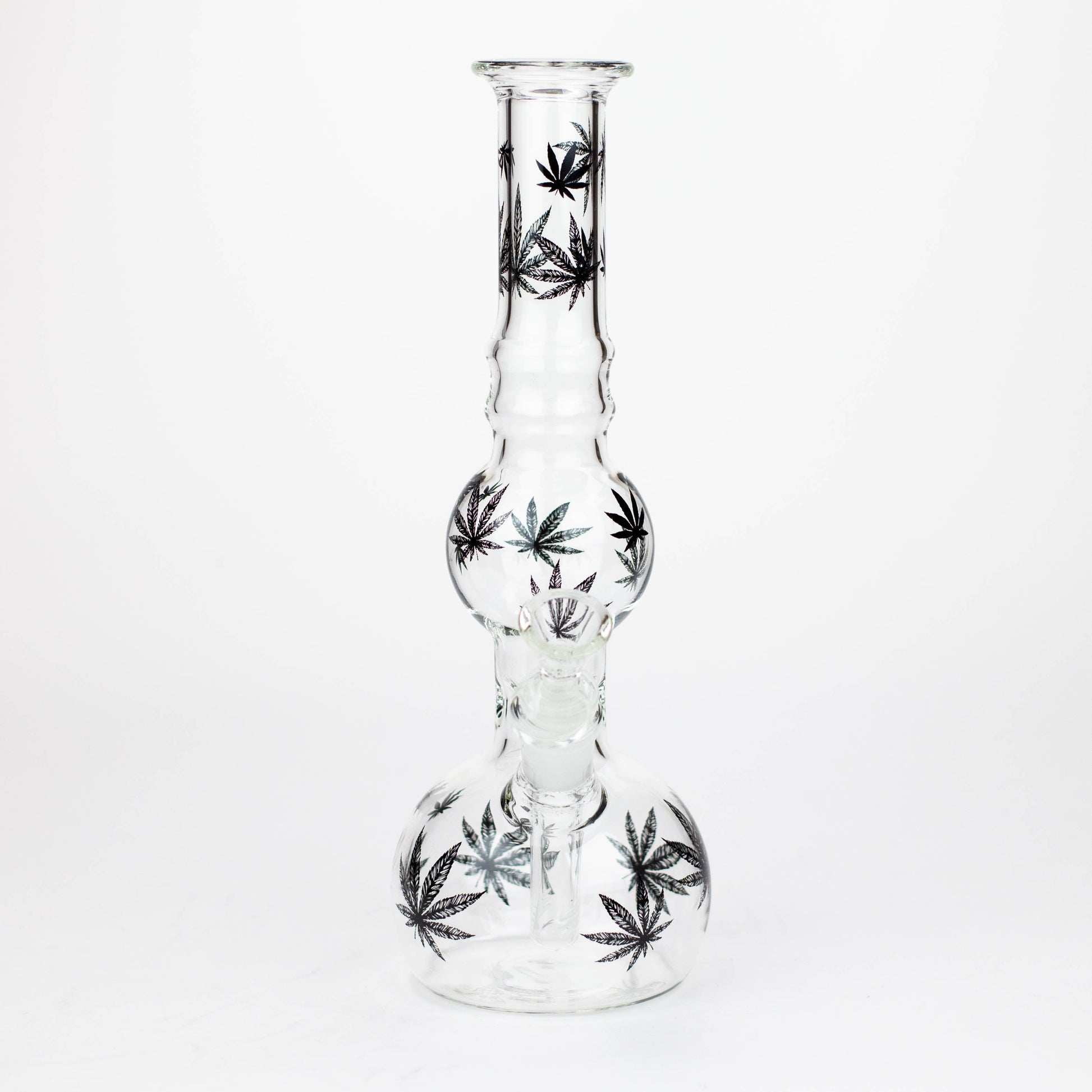 11" Glass Bong With Leaf Design [BH083]_2