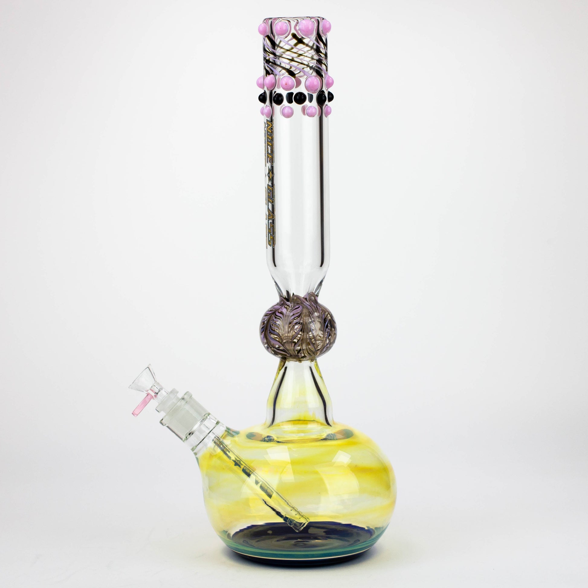 NG | 17 inch Dotted and Fumed Round Base Beaker [S396]_6