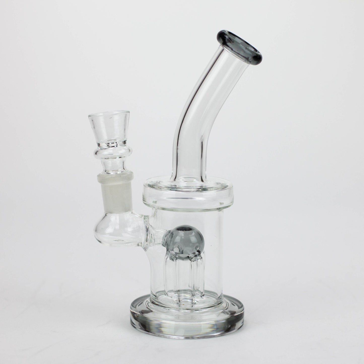 6.5" assorted color glass bong with tree arm diffuser_2
