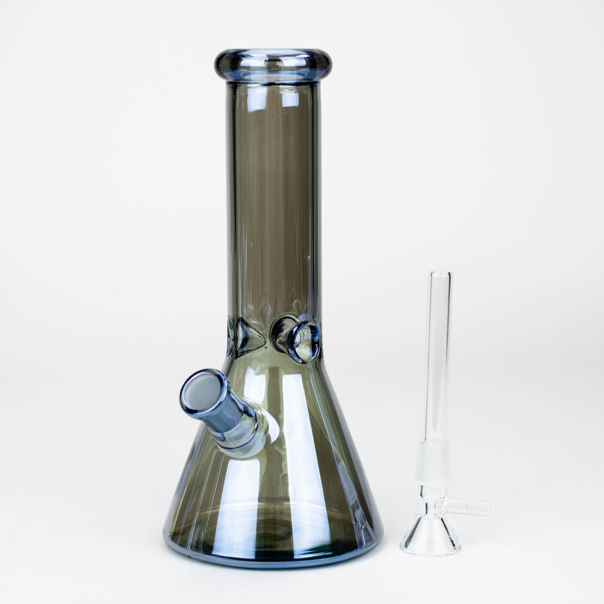 8" Solid Color Eletroplate Glass Beaker Bong [BH107x]_4