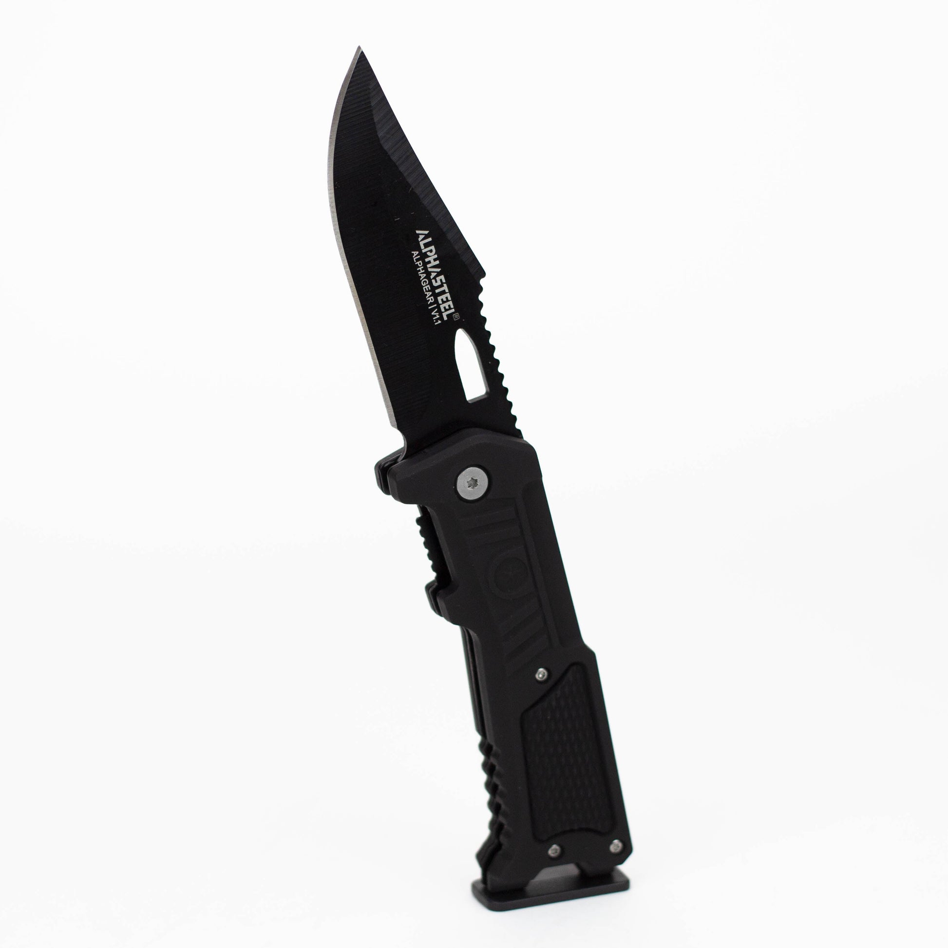 ALPHASTEEL | Hunting Knife - BLACK STAR FOLD_0
