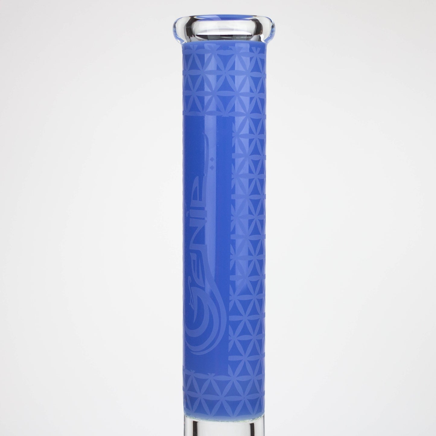 Genie | 17" sandblasted artwork tube 7 mm glass water bong [GB21005]_1