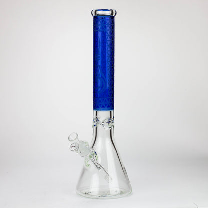 Genie | 17" sandblasted artwork tube 7 mm glass water bong [GB21005]_10