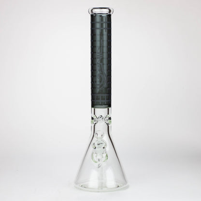 Genie | 17" sandblasted artwork tube 7 mm glass water bong [GB21004]_14