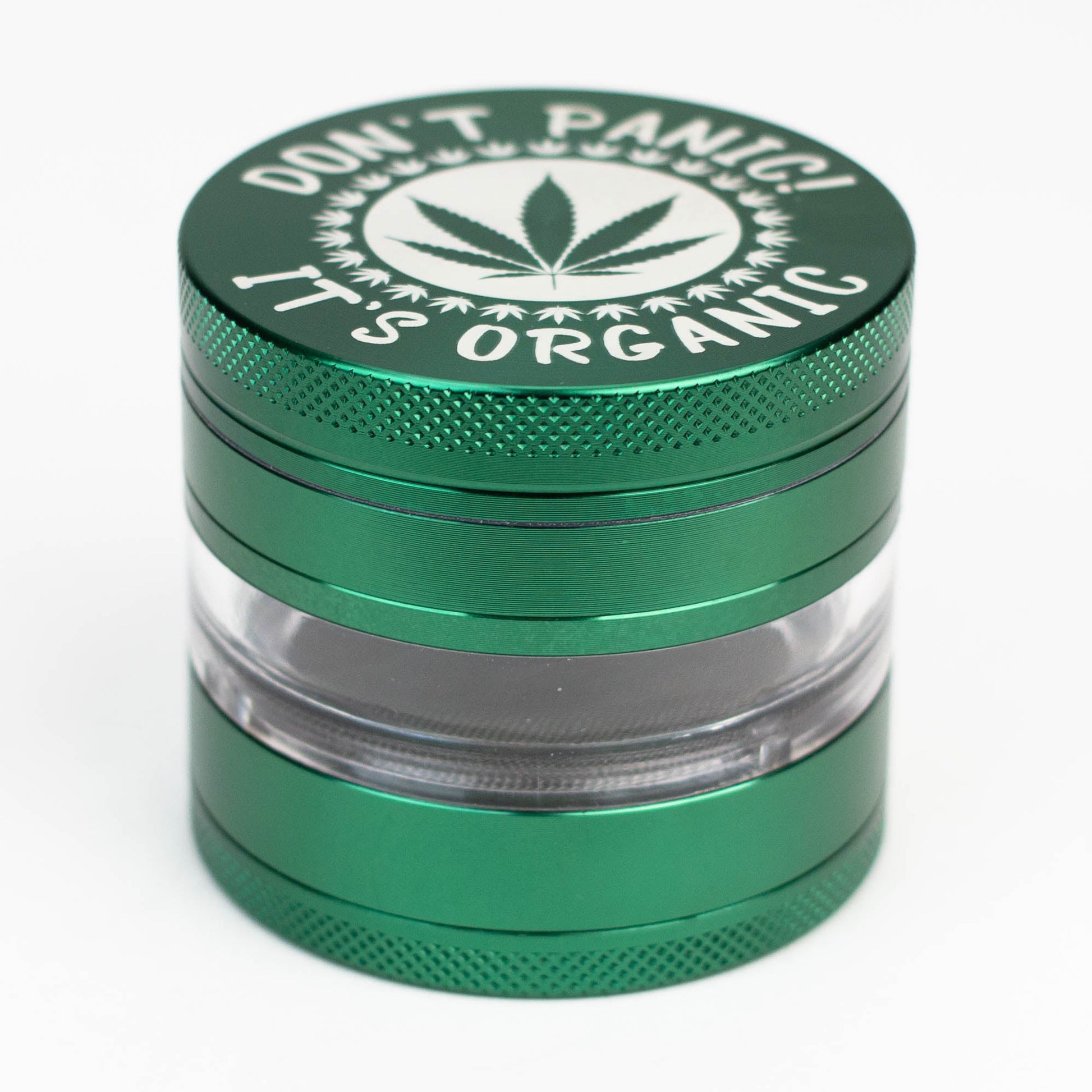 Heavy Duty Large "Don't Panic It's Organic" 4 Parts Weed Grinder Engraved in Canada_13