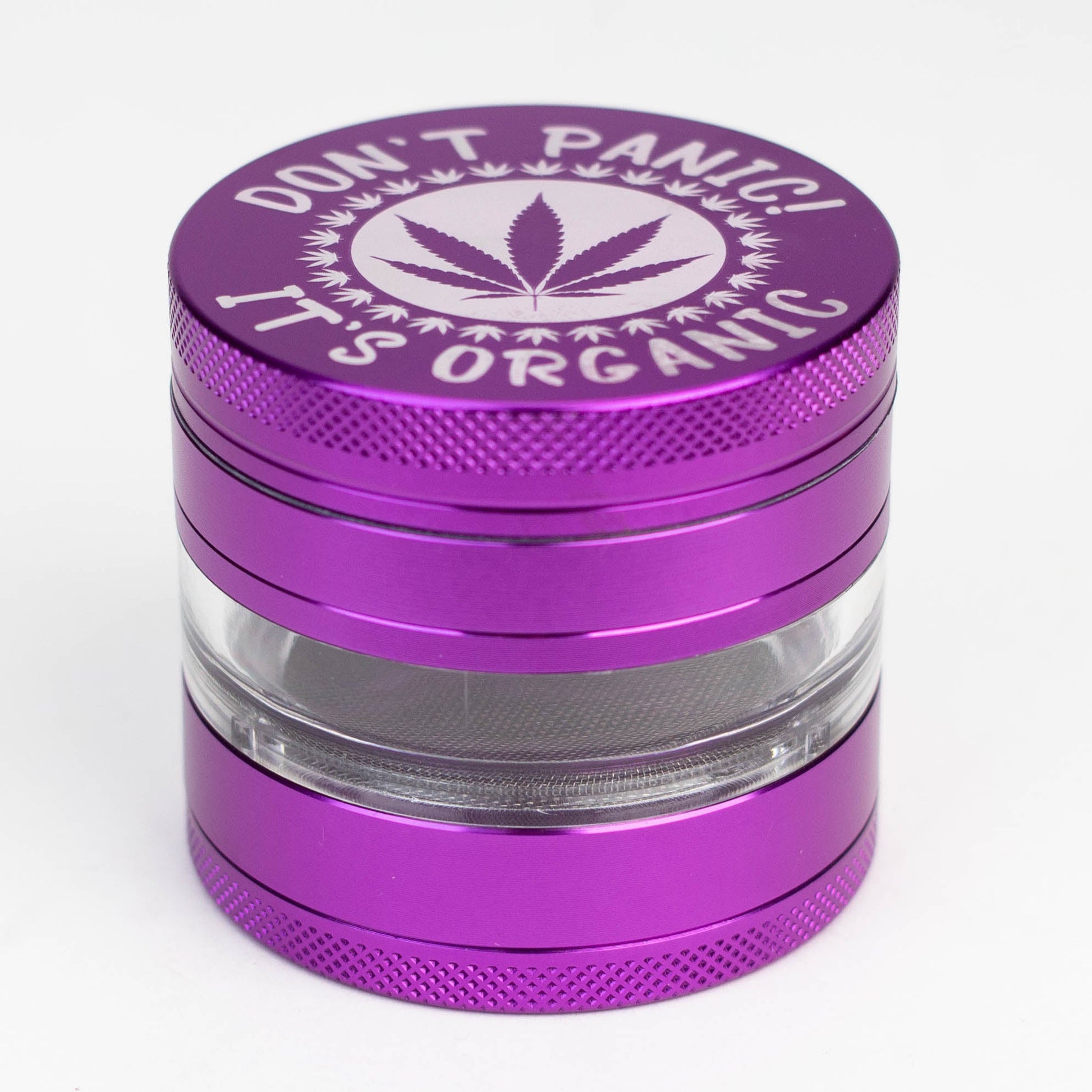 Heavy Duty Large "Don't Panic It's Organic" 4 Parts Weed Grinder Engraved in Canada_15