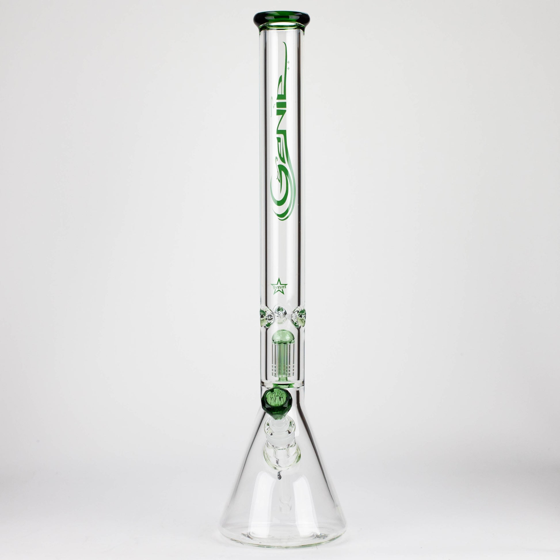 GENIE | 24" 9 mm single percolator glass water bong [GB1905]_14