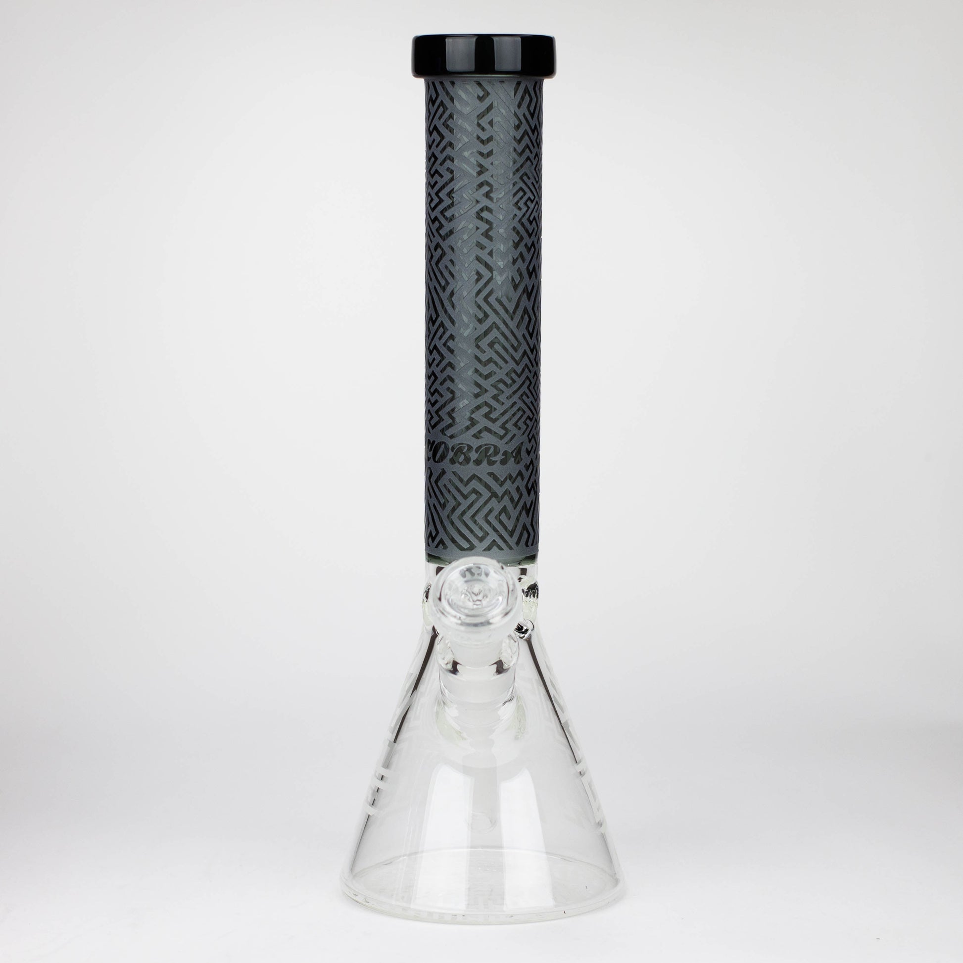COBRA | 15" sandblasted artwork tube 7 mm glass water bong [YK04]_6